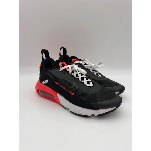 Nike Other - Nike Air Max 2090 Black Radiant Red Camo Mens Sneakers CU9174-600 Size 7